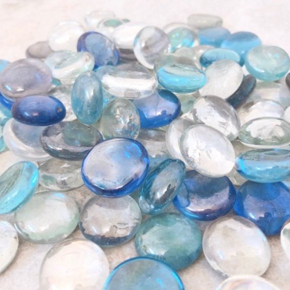 NEW 50 Pieces Assorted Glass Gem Glass Stone for Aquarium Plants etc. - Picture 2 of 4